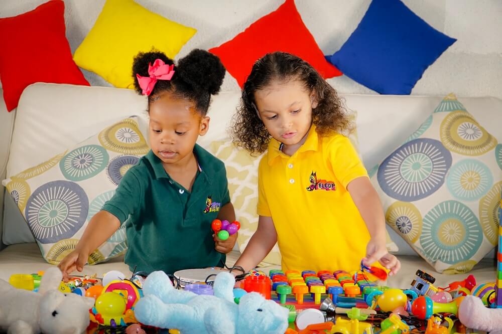 Classroom activities at our kindergarten in Port-au-Prince